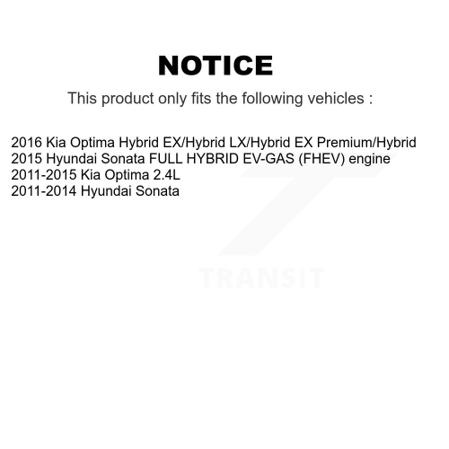 Plaquettes de frein à disque à fente percées et revêtement avant pour Hyundai Sonata Kia Optima KDA-100312