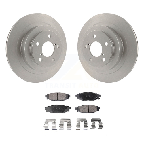Rear Coated Disc Brake Rotors And Semi-Metallic Pads Kit For Subaru Legacy KGF-101414