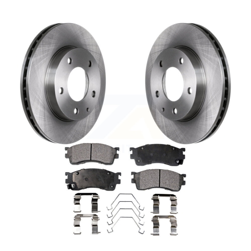 Front Disc Brake Rotors And Ceramic Pads Kit For Mazda Protege Protege5 K8T-100281