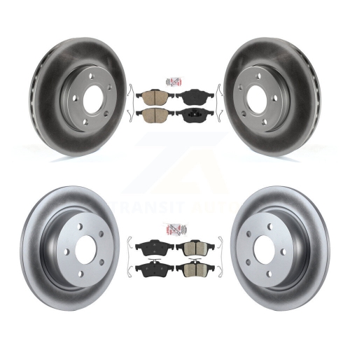 Front Rear Ceramic Pads And Coated Disc Brake Rotors Kit For Ford C-Max KGA-102471