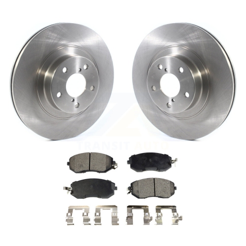 Front Brake Rotor Ceramic Pad Kit For Subaru Forester Impreza Outback
