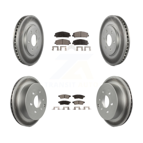 Disques de frein à disque recouverts à l'avant et plaquettes semi-métalliques pour Suzuki Equator KGF-100903
