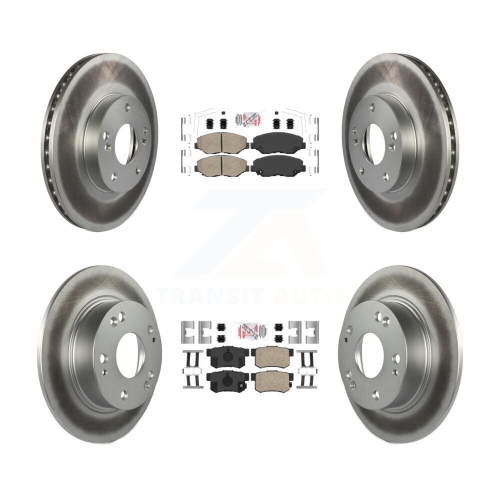 Plaquettes en céramique à l'avant et ensemble de disques de frein à disque enduits pour Honda Accord KGA-105258
