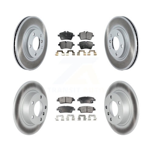 Front Rear Coat Disc Brake Rotor Semi-Metallic Pad Kit For Mini Cooper Countryman Paceman KGF-102329