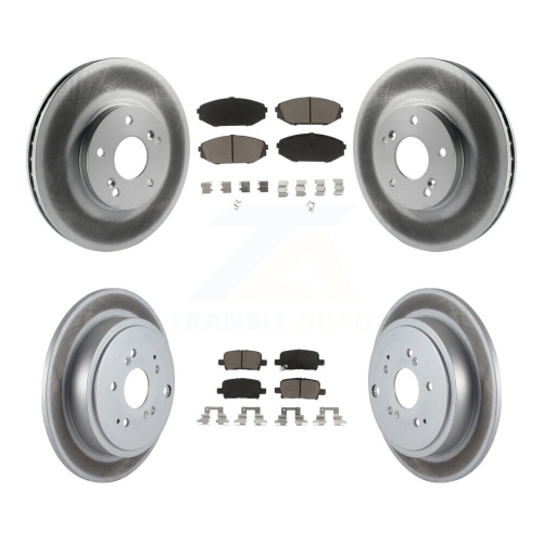 Disques de frein à disque et plaquettes en céramique gainés à l'avant pour Acura MDX KGC-101060 2001-2002