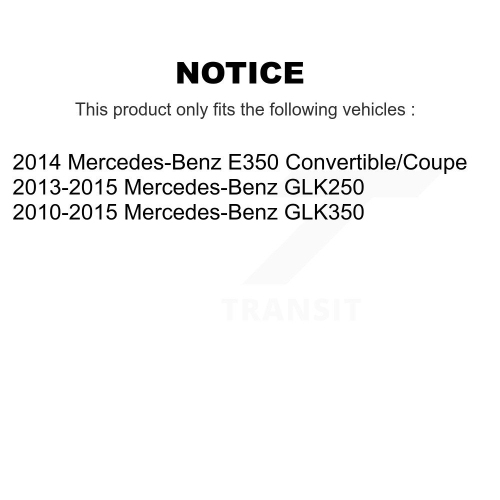 Disques de frein arrière et plaquettes semi-métalliques pour Mercedes-Benz GLK350 GLK250 E350 K8S-101805
