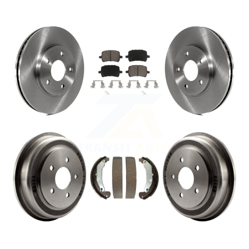 Front Rear Disc Brake Rotors Ceramic Pads And Drum Kit For Chevrolet HHR K8C-102440