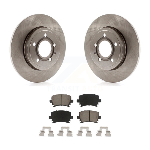 CMX  Rear Disc Brake Rotors And Ceramic Pads Kit for Audi A4 Quattro K8C-101748