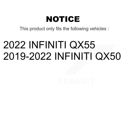 Disques de frein à disque arrière avant et plaquettes en céramique pour INFINITI QX50 QX55 K8T-104119