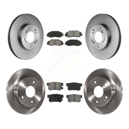 TRANSIT AUTO  Front Rear Disc Brake Rotors And Semi-Metallic Pads Kit for 1997-2001 Honda Prelude K8S-101017