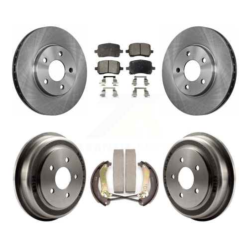 Disques de frein à disque avant arrière, plaquettes semi-métalliques et tambour pour Chevrolet Malibu K8F-103644