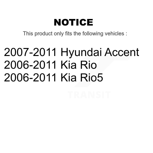 Front Rear Coated Brake Rotor Semi-Metallic Pad Drum Kit For Hyundai Accent Kia Rio KGF-101761