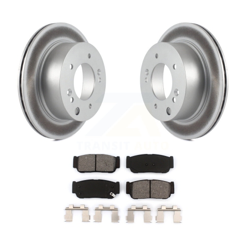 Disques de frein à disque recouverts à l'arrière et plaquettes semi-métalliques pour Kia Sorento KGS-101345 2003-2006