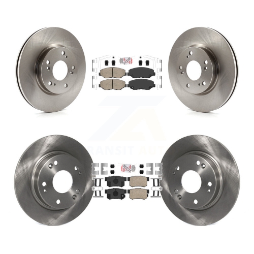 Front Rear Ceramic Pads And Disc Brake Rotors Kit For 2013 Acura ILX 2.0L K8A-106622