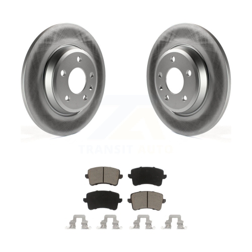 Disques de frein à disque et plaquettes en céramique recouverts à l'arrière pour Audi Q5 A4 Quattro A5 allroad S5 KGC-101798
