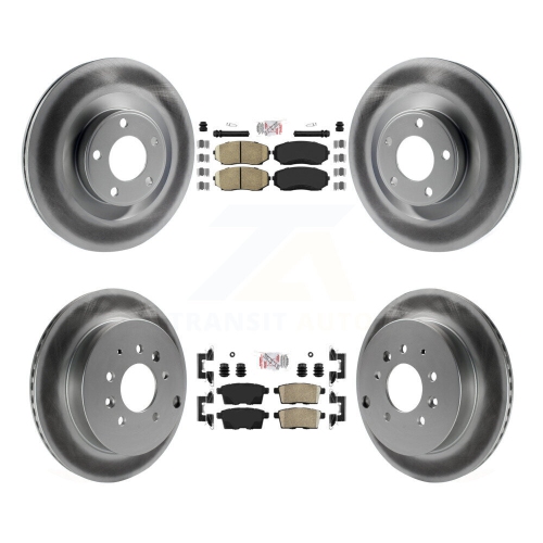 Plaquettes de frein arrière en céramique à l'avant et disques recouverts pour Ford Edge Lincoln MKX KGA-102239