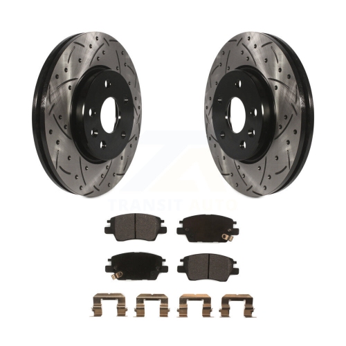 Ensemble de plaquettes semi-métalliques pour disque de frein avant percé pour Cruze Bolt EV EUV Volt KDF-100012 de Chevrolet