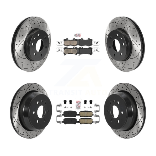 Disques de frein à disque à fente pour perceuse à patin en céramique à l'avant pour Chevrolet Colorado GMC Canyon KDA-100805