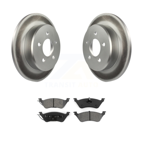 Rear Coat Disc Brake Rotors Semi-Metallic Pad Kit For Dodge Grand Caravan Chrysler Town & KGS-101228