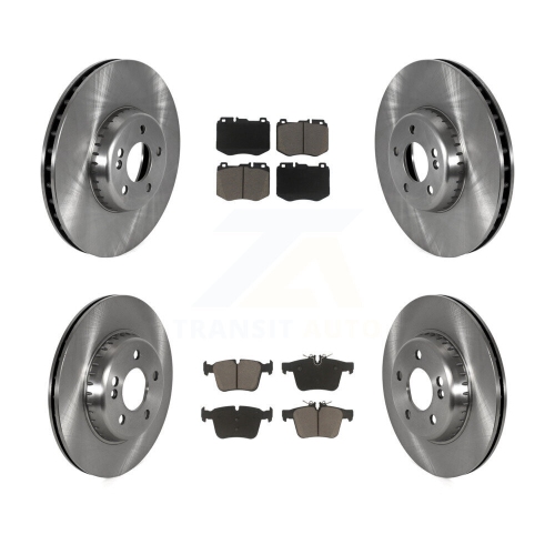 Front Rear Disc Brake Rotors And Ceramic Pads Kit For Mercedes-Benz C300 C400 C350e K8C-103240