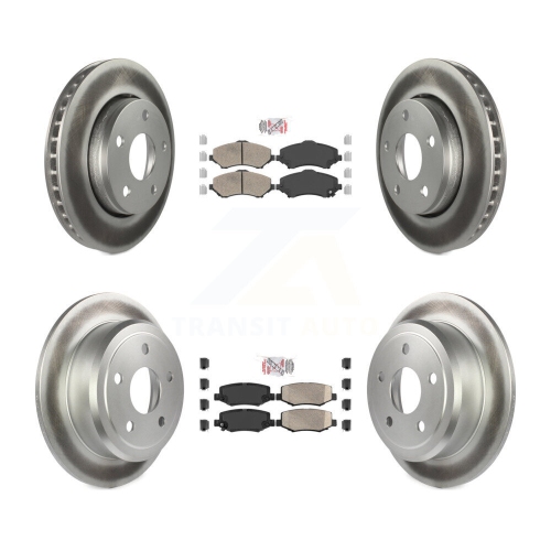 Plaquettes en céramique à l'avant et disques de frein enduits pour Jeep Wrangler JK KGA-102988