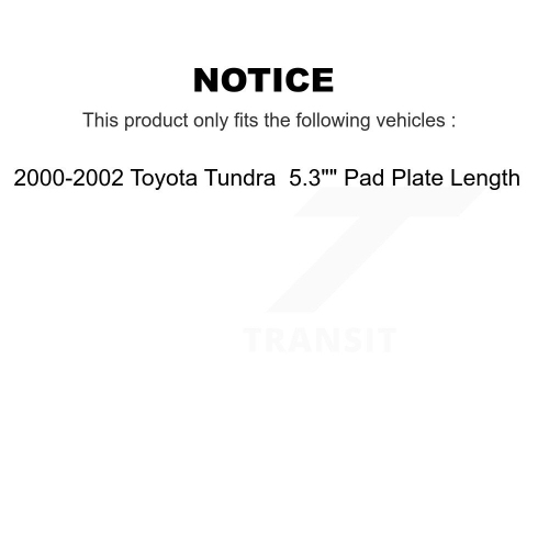 Front Rear Disc Brake Rotor Ceramic Pad Drum Kit For Toyota Tundra 5.3" Pads Plate Length K8C-102413