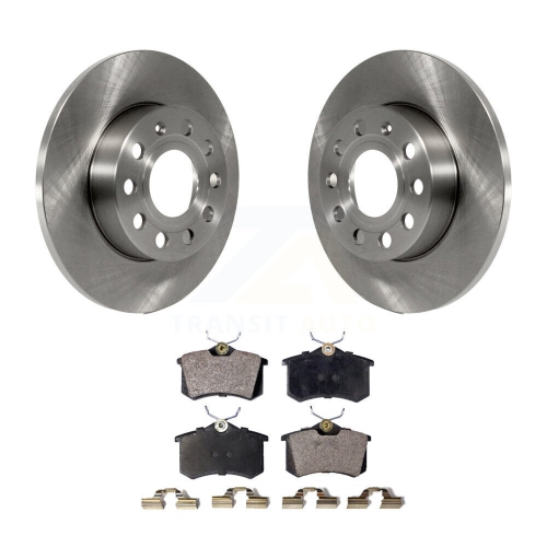 TRANSIT AUTO  Rear Brake Rotor Semi-Metallic Pad Kit for Volkswagen Golf With 256MM Diameter K8F-102858