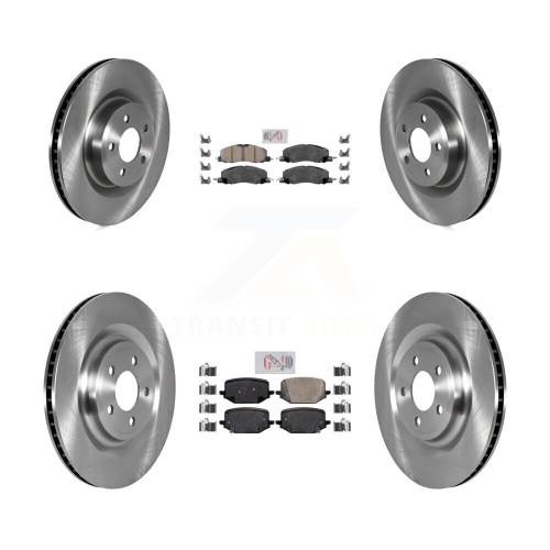 Front Rear Ceramic Pads And Disc Brake Rotors Kit For Lincoln Aviator K8A-106249