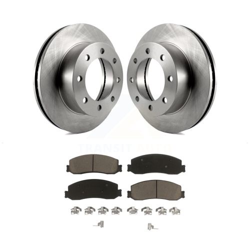 Disques de frein avant et plaquettes en céramique pour Ford F-350 Super Duty F-250 4WD K8C-100102