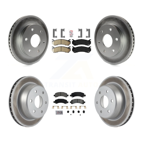 Ensemble de disque de frein avant à revêtement semi-métallique à l'arrière en céramique pour Avalanche 1500 XL KGA-101514 de Chevrolet