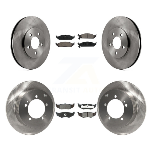 Ensemble de plaquettes semi-métalliques de frein arrière avant pour Dodge Stratus 00 avec roues de 14 po Factory K8S-100956