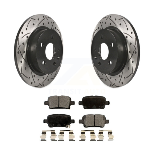 Disques de frein à disque perforés et plaquettes en céramique enduits pour Chevrolet Cruze KDT-100438