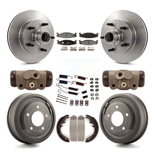 Plaquettes et tambours en céramique de frein à disque arrière avant pour Ford F-150 E-150 Econoline K8T-103479