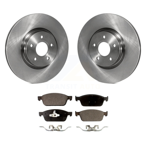 Front Brake Rotor Semi-Metallic Pad Kit For 13-18 Ford Focus ST With 320mm Diameter K8F-100495