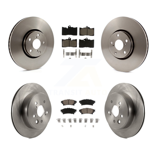 Front Rear Disc Brake Rotors And Ceramic Pads Kit For Lexus IS350 IS300 IS200t K8C-100002