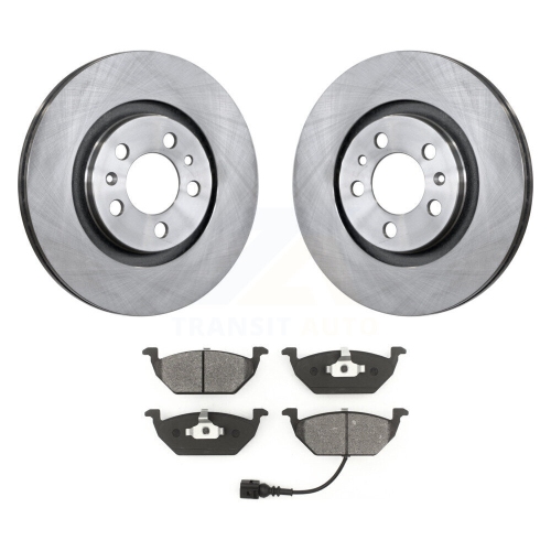 Disques de frein avant et plaquettes semi-métalliques pour Volkswagen Jetta Golf Beetle City K8S-100329