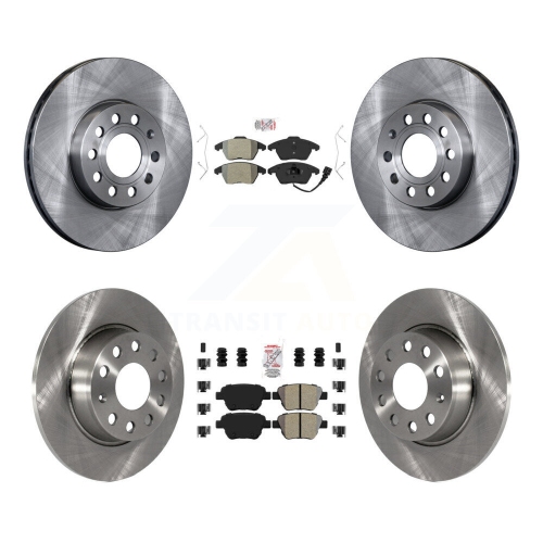 Front Rear Semi-Metallic Pads And Disc Brake Rotors Kit For Volkswagen Beetle K8A-103594