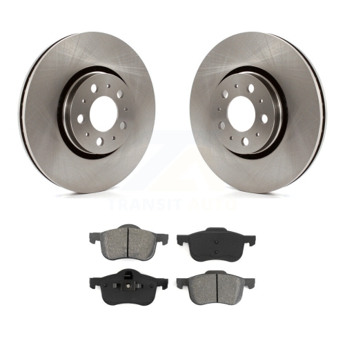 Front Brake Rotors Semi-Metallic Pad Kit For 08 Volvo S60 With 316mm Diameter Rotor K8S-100435