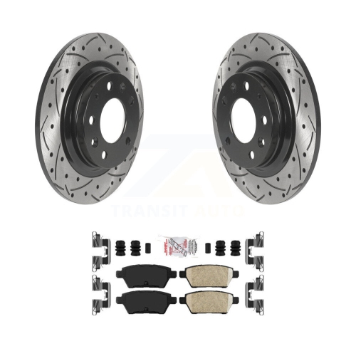 Ensemble de plaquettes en céramique pour disques de frein à fente perforée arrière pour Ford Fusion Mazda 6 Lincoln MKZ Zephyr KDA-102021