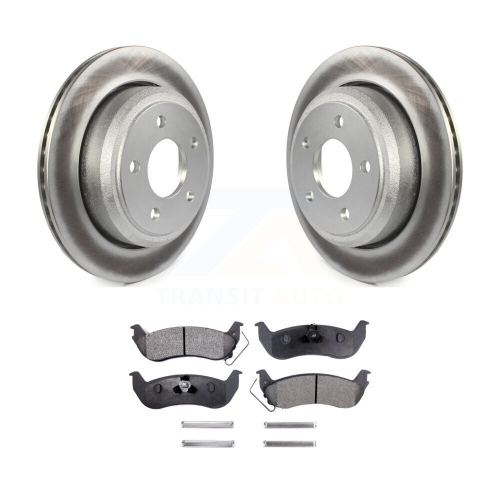 Rear Coated Disc Brake Rotors And Ceramic Pads Kit For Ford Ranger Mazda B2300 B4000 KGT-101373