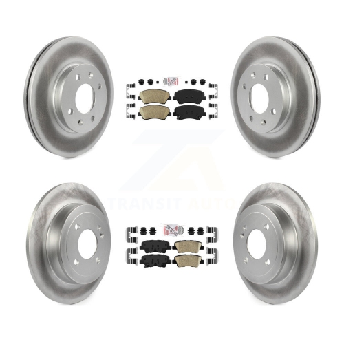 Plaquettes en céramique à l'avant et disques de frein enduits pour Hyundai accent Kia Rio KGA-104814