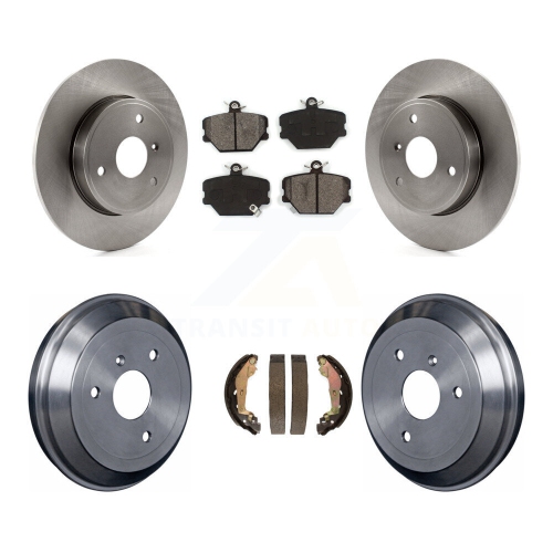 Disques de frein à disque avant arrière, plaquettes semi-métalliques et tambour pour Smart Fortwo K8S-103380