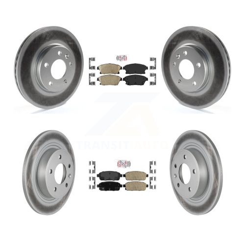 Front Rear Ceramic Pad Coat Brake Rotor Kit For Chevrolet Cruze Buick Verano Orlando Volt KGA-102896