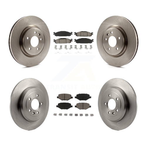 Pair Front Brake Rotors For 2008-2011 Ford Focus 2.0L – Vented, Natural Silver