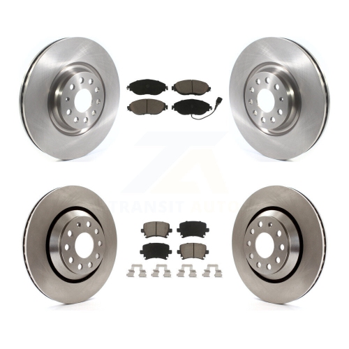 Front Rear Disc Brake Rotors And Ceramic Pads Kit For Volkswagen CC AWD K8C-100736