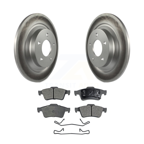 Rear Coated Disc Brake Rotors And Ceramic Pads Kit For 2006 Mazda 5 To 02 06 KGT-101541