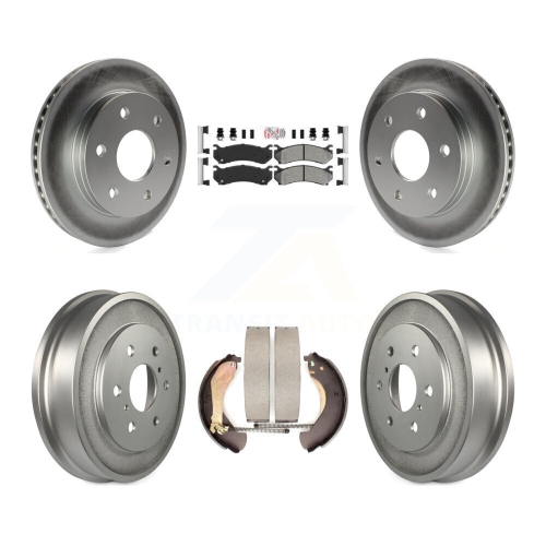 Ensemble de tambours enduits semi-métalliques de disque de frein arrière avant pour Chevrolet Silverado 1500 GMC KGA-104311
