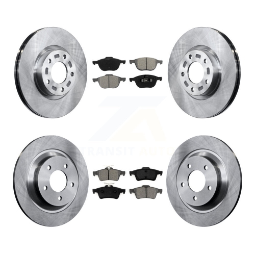 Front Rear Disc Brake Rotors And Semi-Metallic Pads Kit For Mazda 5 K8S-101238