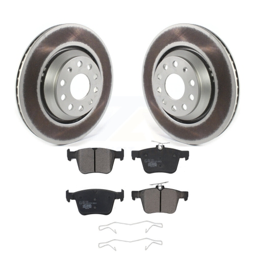 Rear Coat Brake Rotors Ceramic Pad Kit For Volkswagen Atlas Audi Q3 Cross Sport Golf R S3 KGT-102207