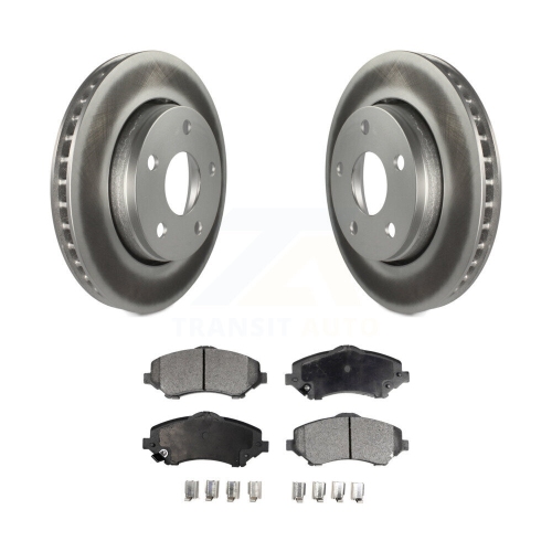 Front Coated Disc Brake Rotors And Ceramic Pads Kit For Jeep Wrangler JK KGT-100168